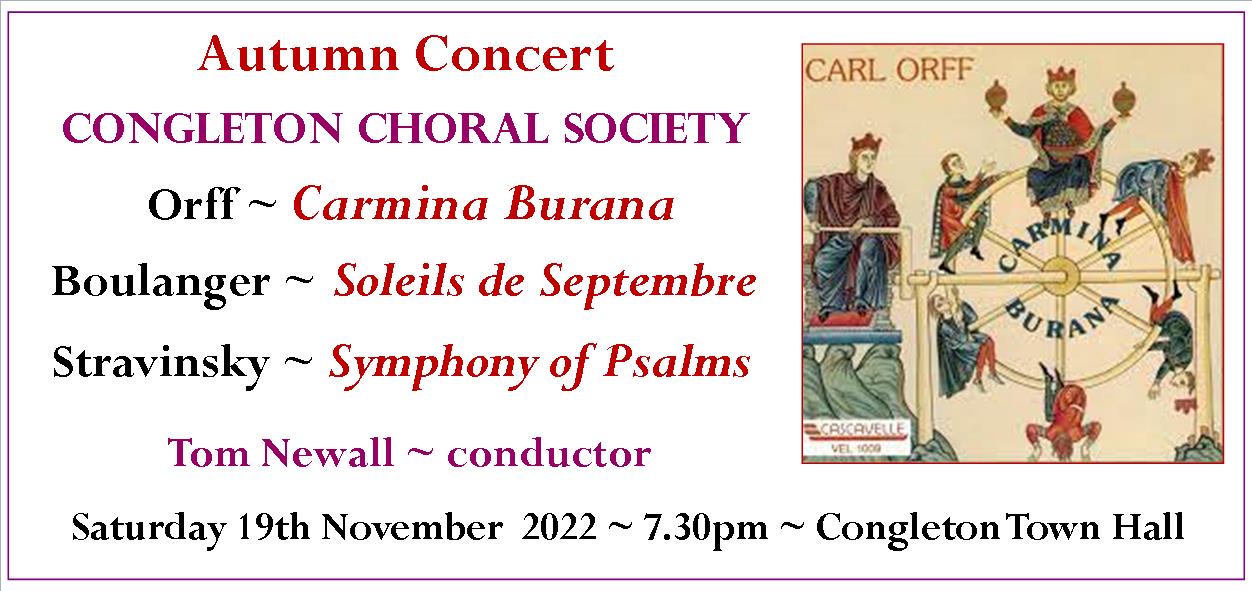 Banner for the Autumn Concert