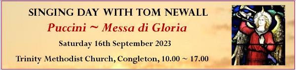 Messa Di Gloria Singing Day Banner
