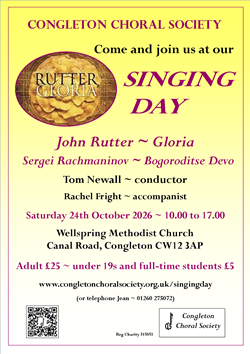 Singing Day: Rutter's Gloria Singing Day: Rutter's Gloria