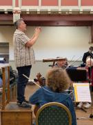 Tom conducting the final rehearsal
